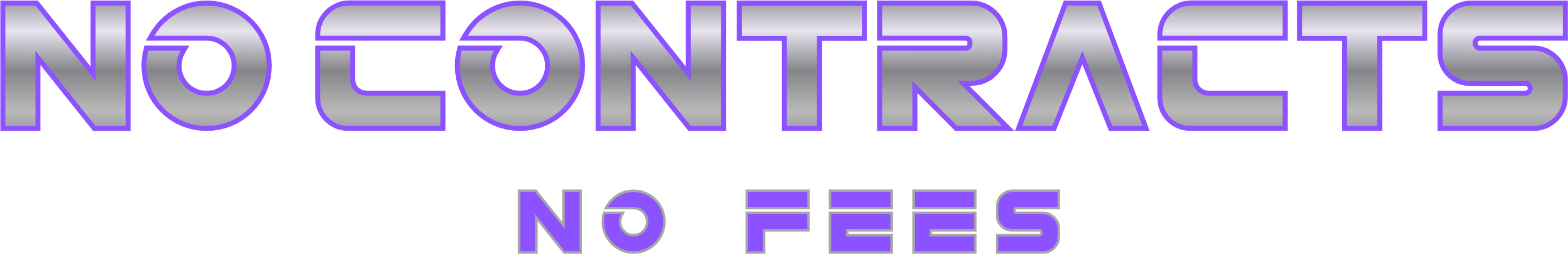 No contracts — no fees
